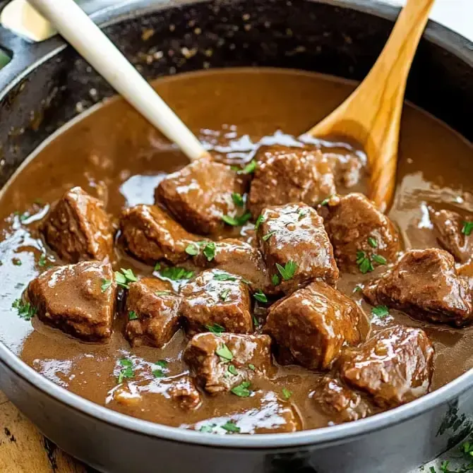 Bœuf mijoté sauce brune